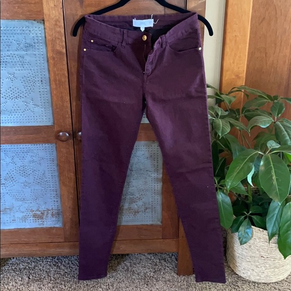 MNG Plum Burgundy Skinny Jeans 6 - Picture 4 of 4